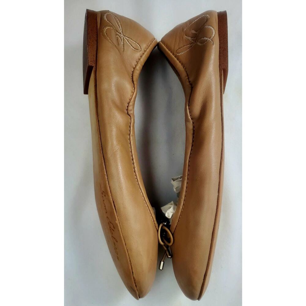 Sam Edelman Felicia Nude Beige Leather Ballet Flats 7.5M Womens Shoes size 7 .5 - Picture 4 of 7